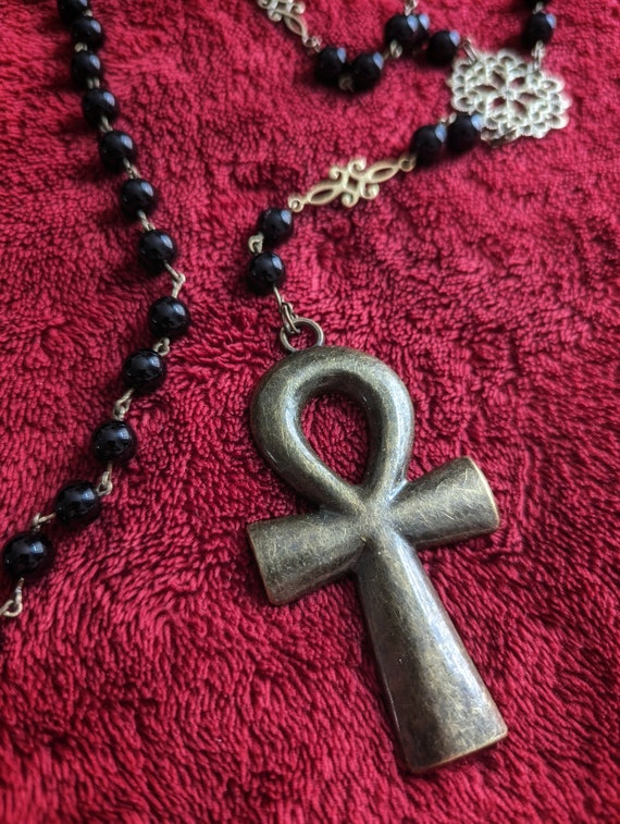 アクセサリー Ankh Rosary ANKH : One of a Kind Ancient Egypt Rosary, Key of Life Symbol