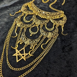 DIVINE I : THELEMA, Babalon 93 Aleister Crowley, Love is the Law, Boho coin Goth jewelry