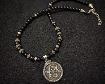 Abyss : Thelemic necklace, 93 93 93, occult, witchcraft, Aleister Crowley, Babalon, Choronzon, Love is the Law, Thelema