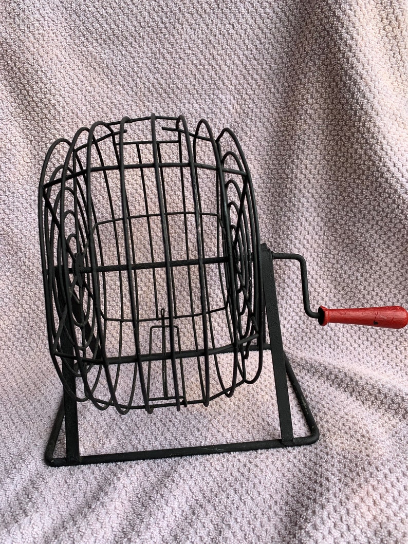 Vintage Bingo Ball Dispenser Etsy