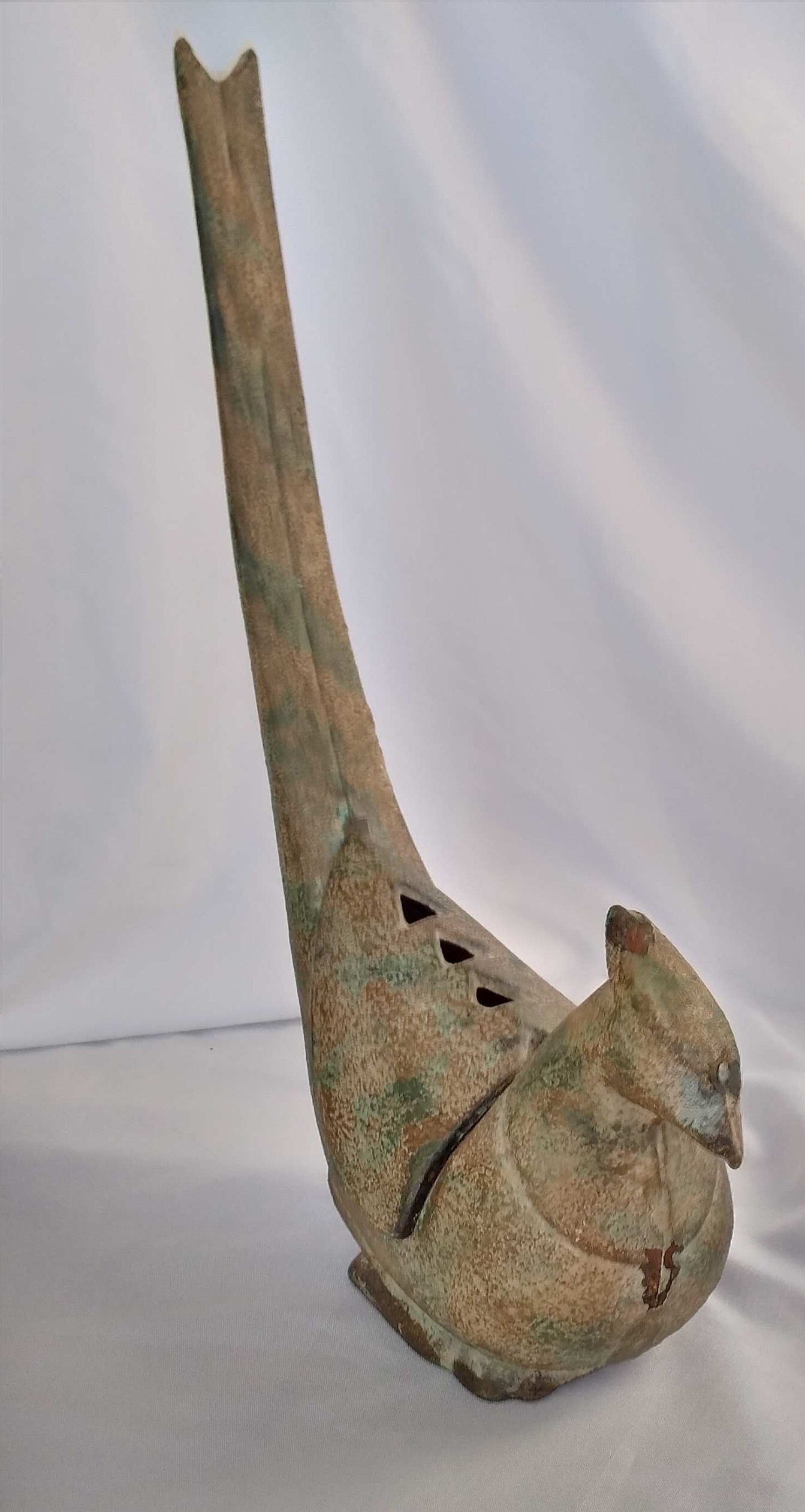 Vintage Japanese Cast Iron Bird of Paradise/pheasant/peacock Etsy