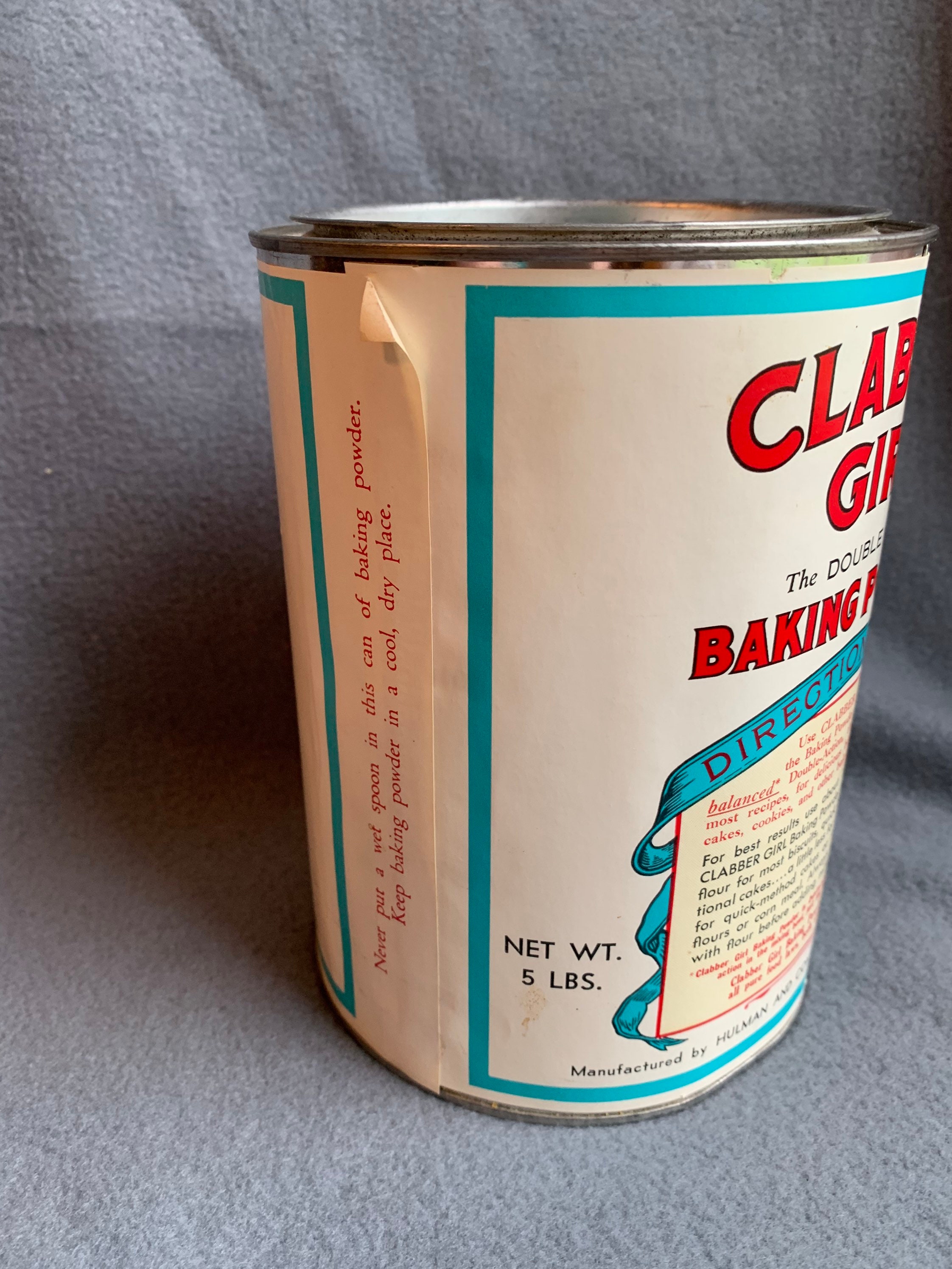 Clabber Girl Baking Powder Can 5 lbs Etsy.de