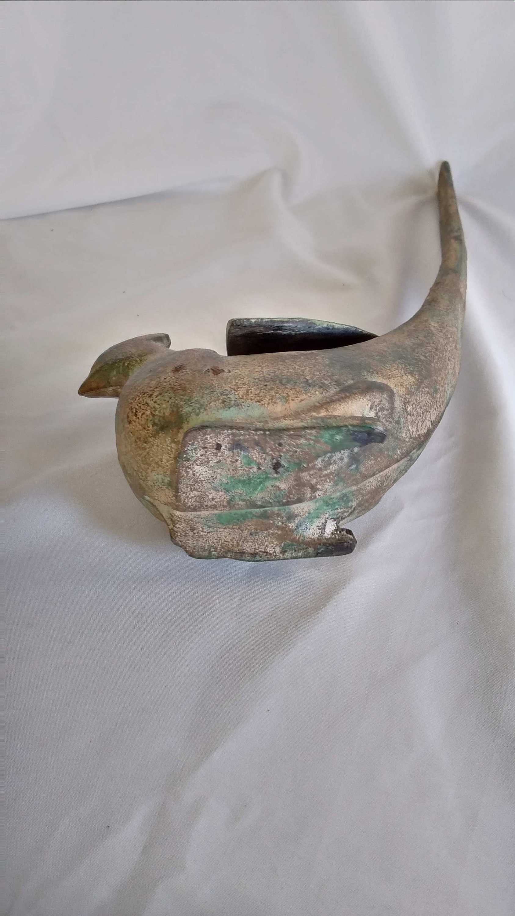 Vintage Japanese Cast Iron Bird of Paradise/pheasant/peacock Incense