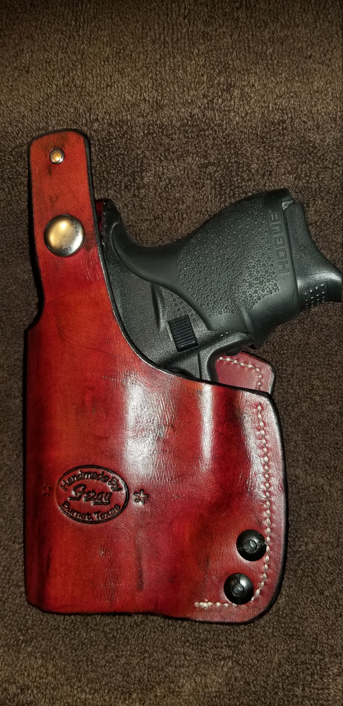 Leather IWB Thumb Break Holster for Glock 42 Laserguard Etsy