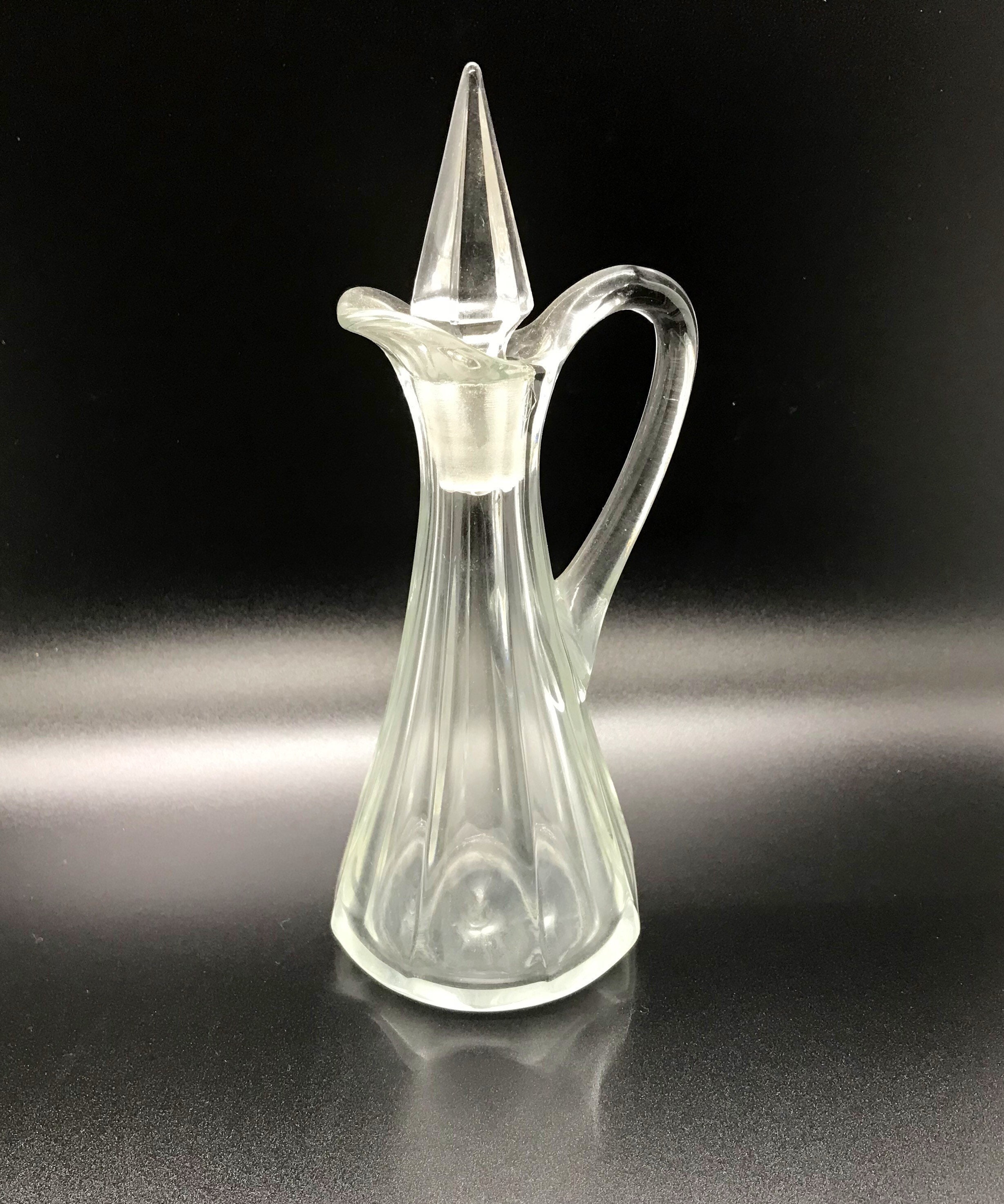 Heisey Clear Glass Milk Pitcher Priscilla Pattern Stem 351