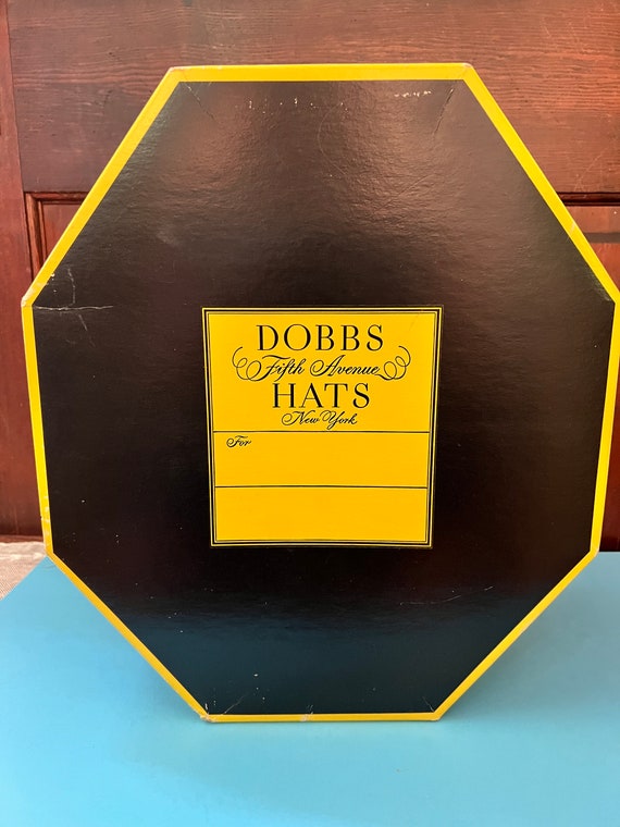 Vintage Dobbs Fifth Ave NY Fedora Black Hat 7 wit… - image 10