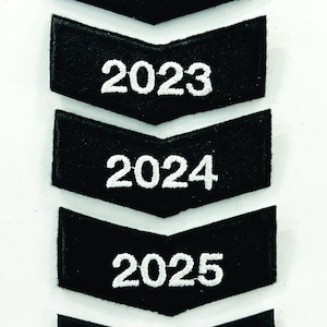 Chevron Year patch - embroidered