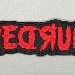 Redrum embroidered patch