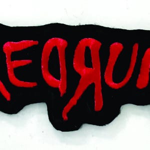 Redrum embroidered patch