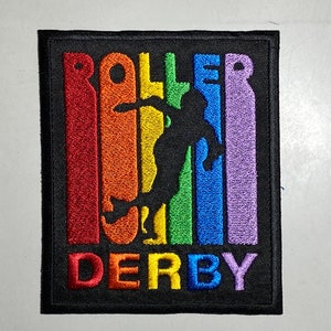 Roller Derby Retro embroidered patch