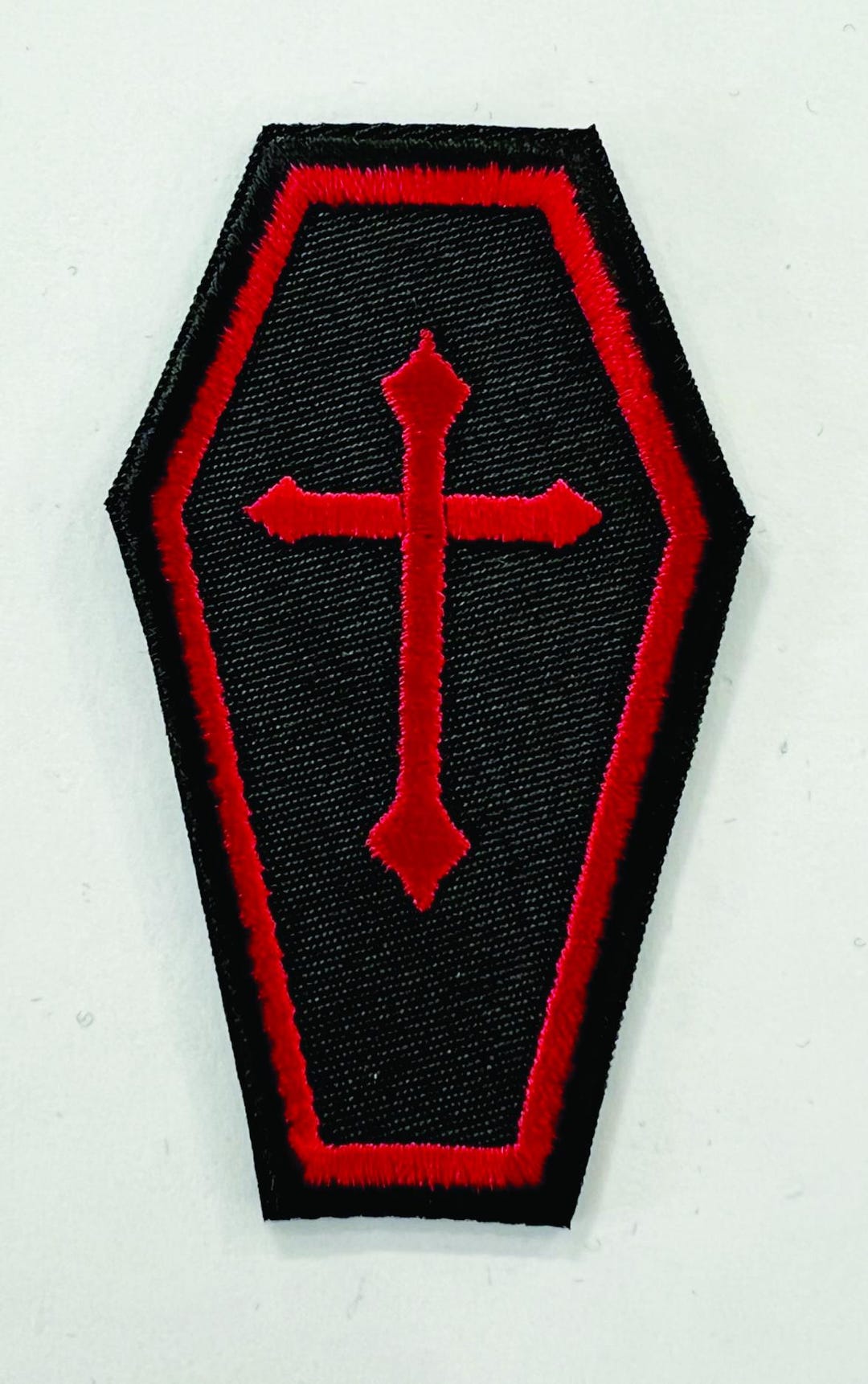 Coffin Embroidered Patch - Etsy