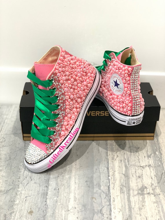 bling high top converse