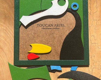 Juego de rompecabezas Tangram Tucán Ariel