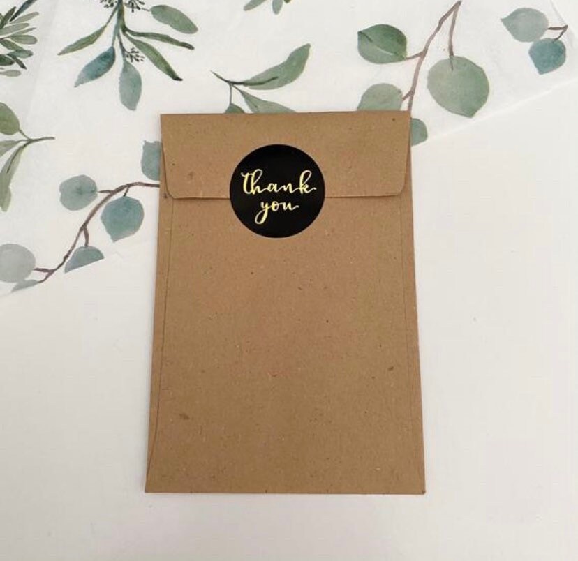 Mini Kraft Paper Envelopes Small Eco Packets Tiny Brown Etsy