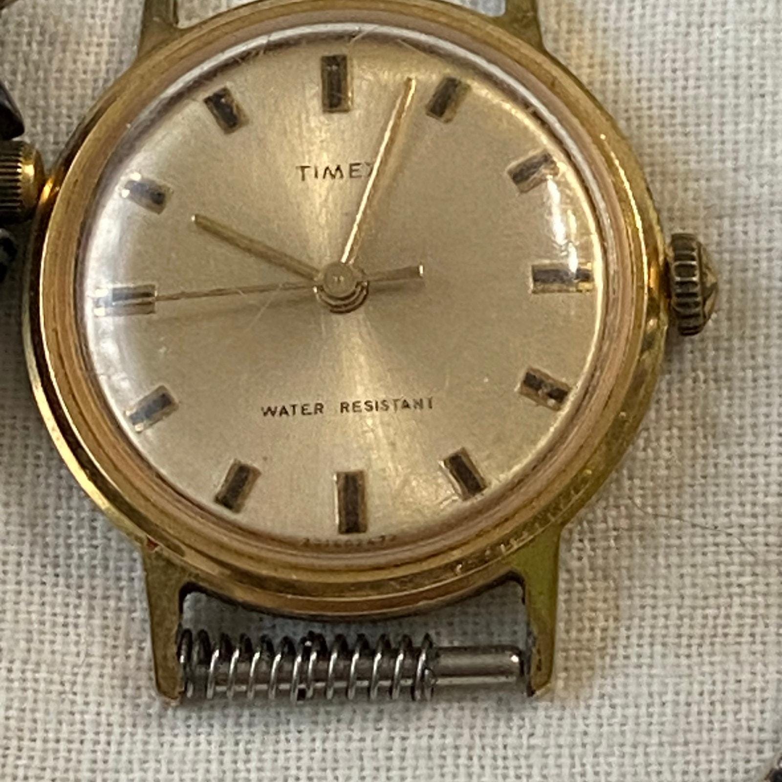 Vtg Lot 8 Wristwatch GII Timex Northcrest Men Women Compass  display picture 3