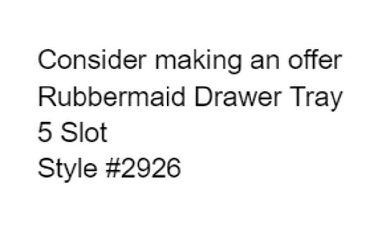 Vtg Rubbermaid 2921 Cutlery Tray Organizer White Plastic Utensil Drawer 5 Slot image 2