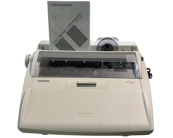 Vtg Brother ML300 Electronic Typewriter Word Processor Display Manual Testd Portable