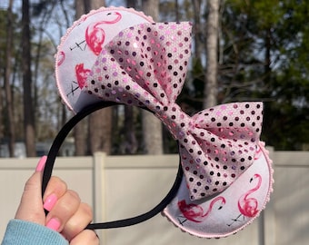 Flamingo Minnie Ears