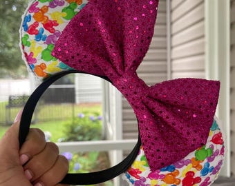 Globo de Mickey y orejas de Minnie para cumpleaños