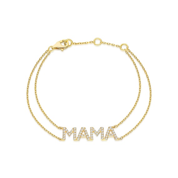 Diamond store name bracelet