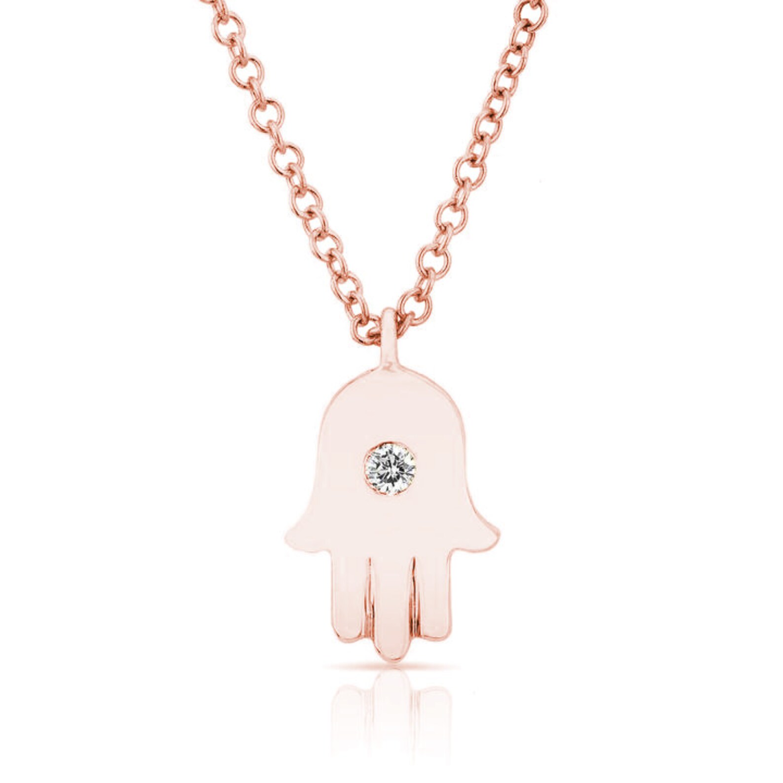 Hamsa Diamond Necklace