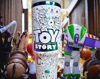 40oz  Laser Engraved Toy Story Tumbler