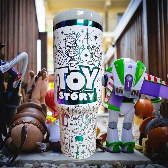 40oz  Laser Engraved Toy Story Tumbler