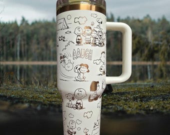 40oz  Laser Engraved Peanuts Tumbler
