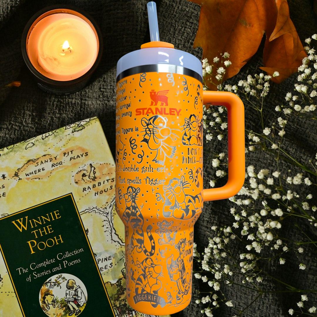 40oz Laser Engraved Tigger Stanley - Etsy