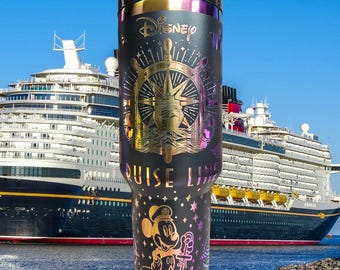 40oz  Laser Engraved Cruise Line Tumbler
