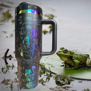 40oz  Laser Engraved Princess and the Frog Tumbler