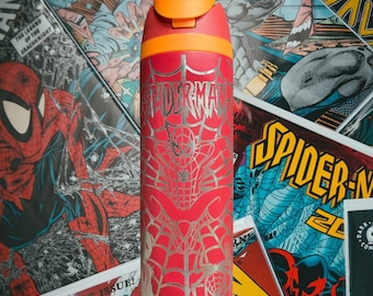24oz Laser Engraved Spiderman Tumbler