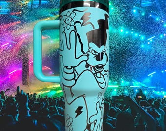 40oz  Laser Engraved Powerline Tumbler