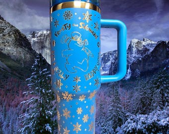 40oz  Laser Engraved Frosty Tumbler