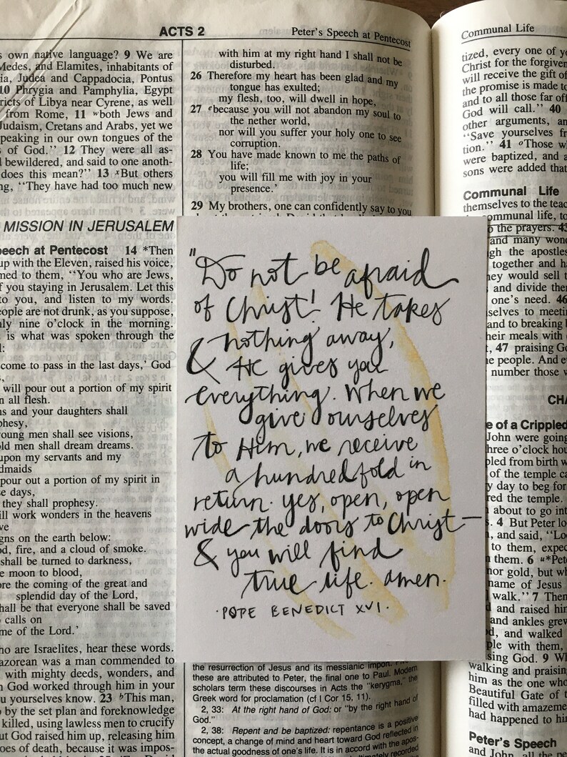 Do Not Be Afraid
