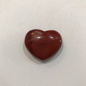 Brecciated Jasper Tumbled Polished Heart Shaped Stone