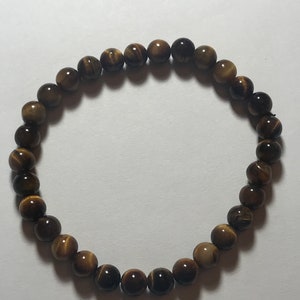 Tigers Eye Tiger’s Eye 8.5mm Round Beads Stretch Bracelet