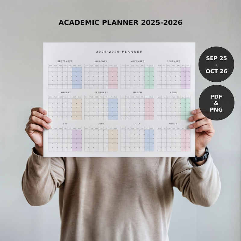 Pennwest Academic Calender25 26 Etsy Canada