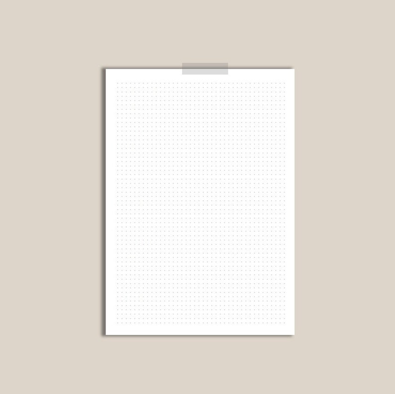 Printable Lined Dot Grid Graph Paper Digital Planner | Etsy
