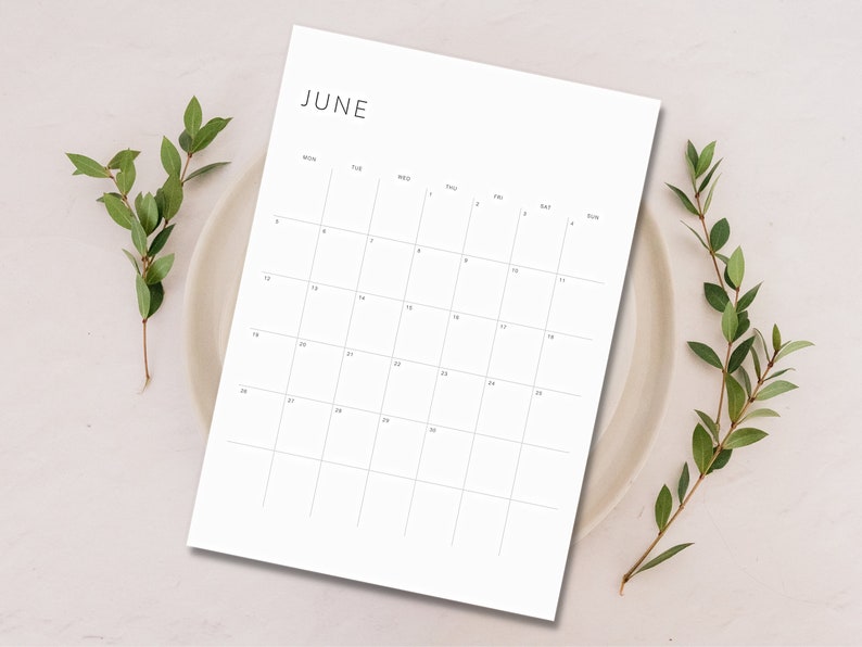 2023 Calendar Printable Monthly Planner 2023 A4 Letter Etsy Ireland