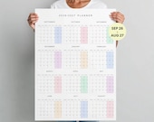 2026 2027 Wall Calendar Printable Academic Year Planner, Pastel (Digital Download)