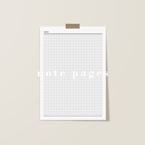 printable graph paper digital notebook pages a4 a5 etsy india
