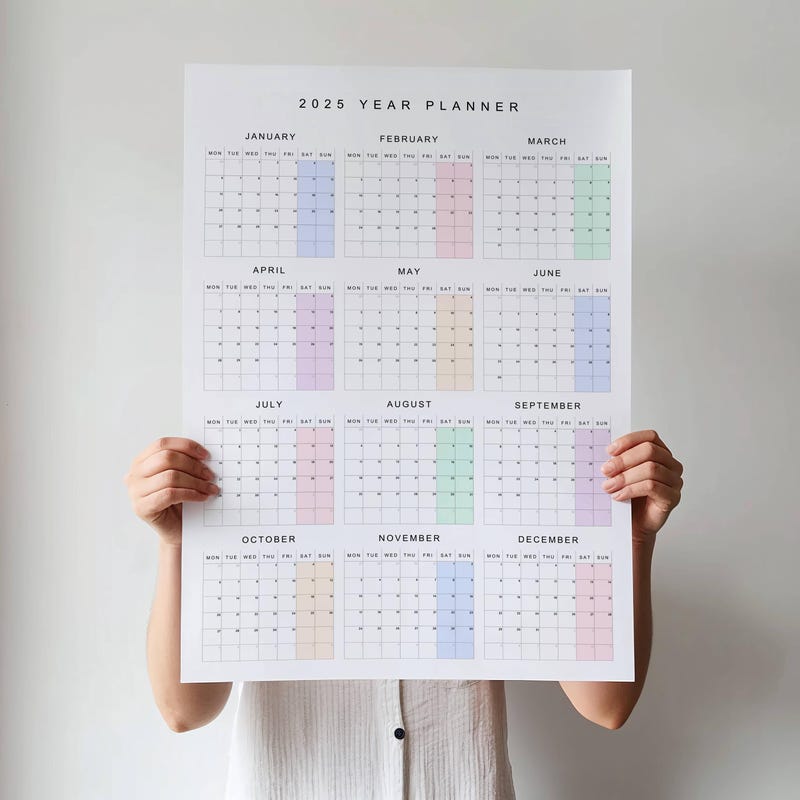 Portrait Year Calendar Etsy
