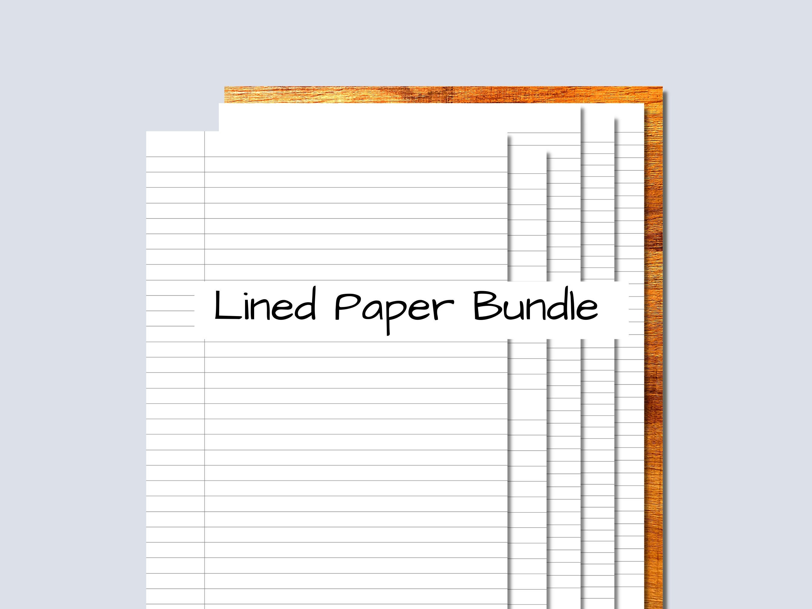 Printable Lined Paper Bundle 6 Templates Wide Narrow And College Ruled printable-lined-paper-pdf-wide-ruled-paper-college-ruled-paper