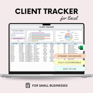Kunden-Tracker in Excel: Small Business crm mit Dashboard, einfache Verkaufs-PIPE-Tracking