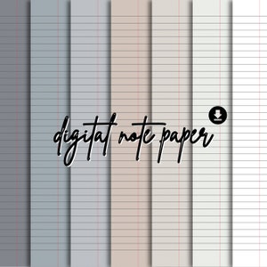 7 modelli di carta per quaderni digitali / Pacchetto di carta digitale / Carta a righe per appunti digitali / Colori terrosi / Goodnotes, Notability PDF