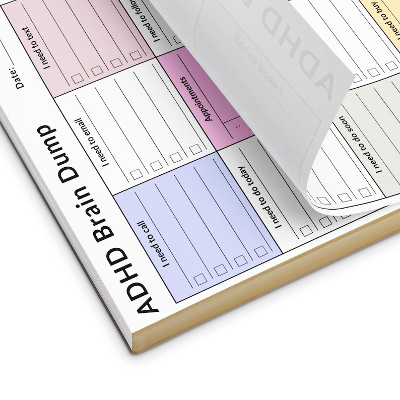 ADHD Brain Dump Notepad: Task List Organizer 11x8.5