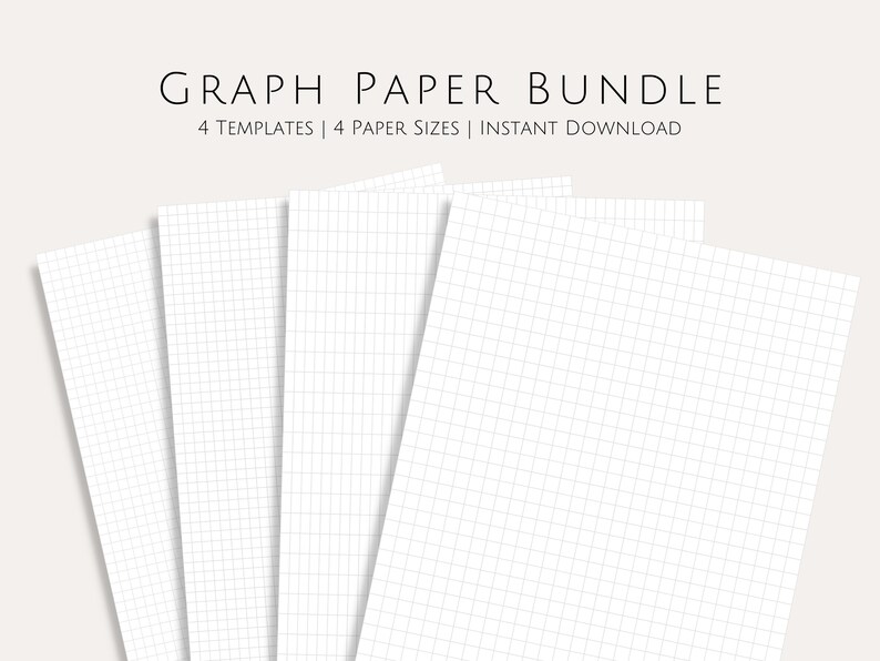 Graph Paper Printable Note Taking Paper PDF Graph Grid Paper Etsy Canada