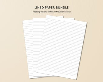 vertical line paper etsy