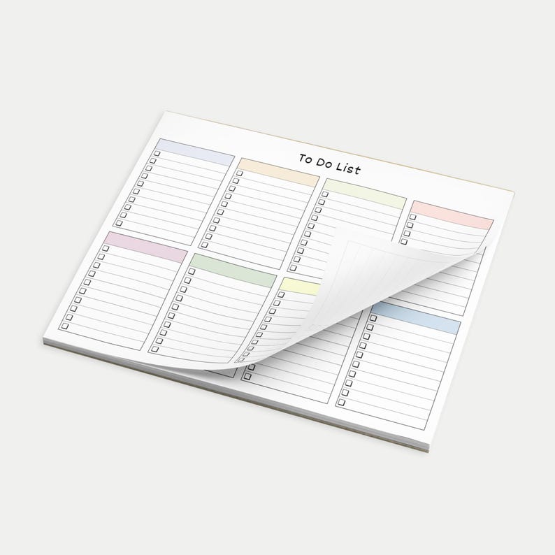 Master to Do List Notepad 8.5x11